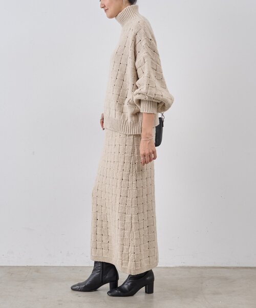 BEARDSLEY(ビアズリー)の「バスケットニットプルオーバー(ニット/セーター・レディース・ベージュ・FREE)」の19枚目の写真