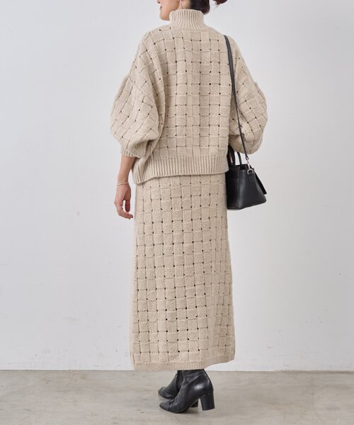 BEARDSLEY(ビアズリー)の「バスケットニットプルオーバー(ニット/セーター・レディース・ベージュ・FREE)」の22枚目の写真