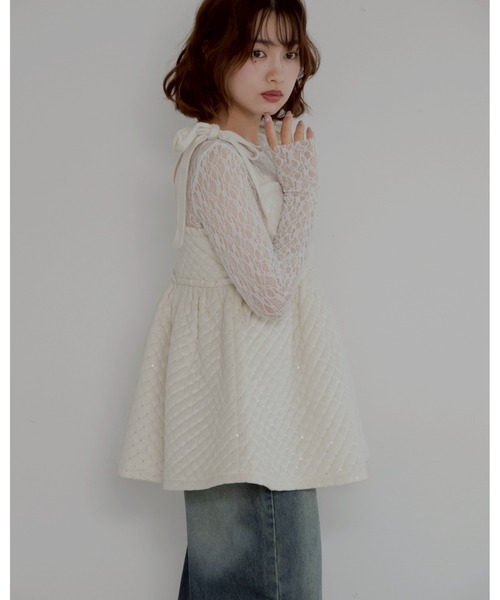 jumelle（ジュメロ）の「mia volume bustier（その他トップス・レディース・アイボリー・FREE）」の3枚目の写真