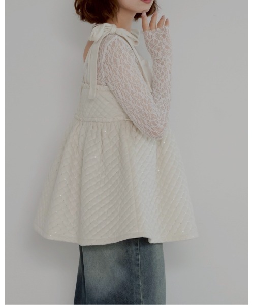 jumelle（ジュメロ）の「mia volume bustier（その他トップス・レディース・アイボリー・FREE）」の4枚目の写真