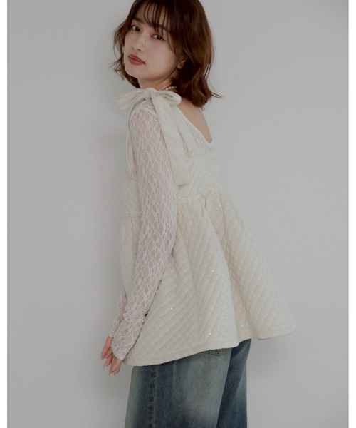 jumelle（ジュメロ）の「mia volume bustier（その他トップス・レディース・アイボリー・FREE）」の6枚目の写真