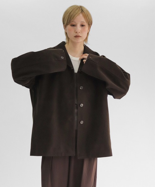lit(リット)の「Suede Touch Middle Jacket(その他アウター・レディース・ブラウン/グレイッシュベージュ・FREE)」の8枚目の写真