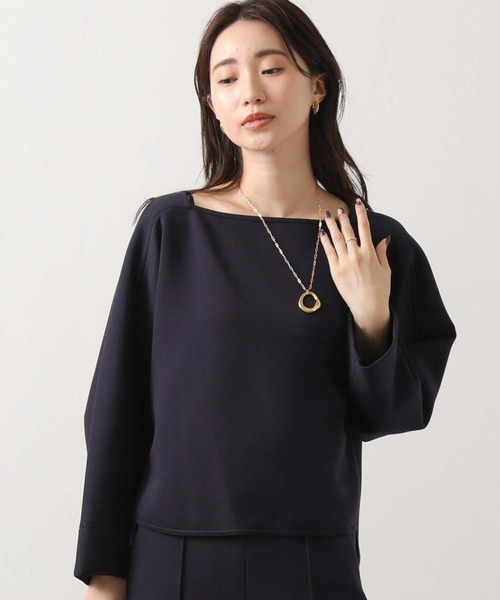 Acuta（アクータ）の「ダンボールスクエアネックカットソー（Tシャツ/カットソー・レディース・アイボリー/ネイビー・FREE）」の20枚目の写真