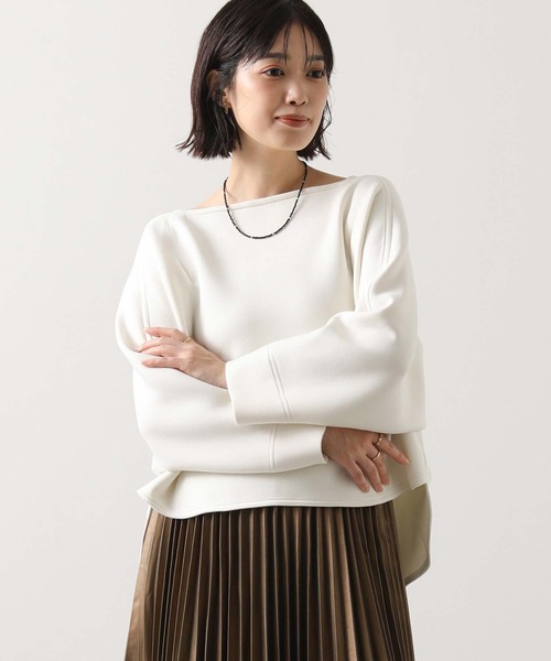 Acuta（アクータ）の「ダンボールスクエアネックカットソー（Tシャツ/カットソー・レディース・アイボリー/ネイビー・FREE）」の15枚目の写真