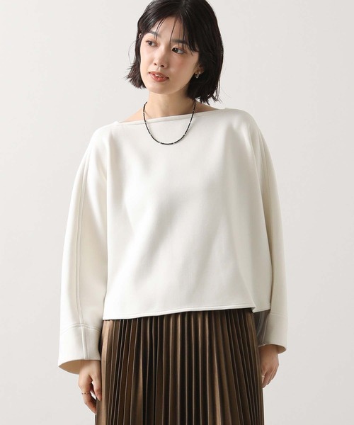 Acuta（アクータ）の「ダンボールスクエアネックカットソー（Tシャツ/カットソー・レディース・アイボリー/ネイビー・FREE）」の12枚目の写真