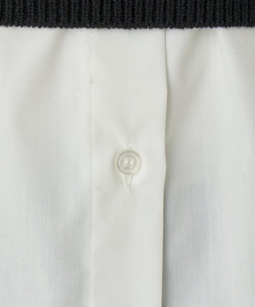 un dix cors（アンディコール）の「ニットビスチェsetハイカウントシャツ（シャツ/ブラウス・レディース・オフホワイト/サックスブルー・FREE）」の20枚目の写真