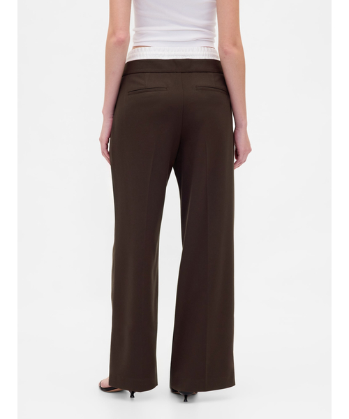GAP(ギャップ)の「ミッドライズ ダブルウエストパンツ(その他パンツ・レディース・ブラック/ブラウン・XS/S/M/L/XXS)」の8枚目の写真