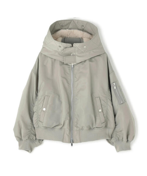 upperhights（アッパーハイツ）の「【upper hights / アッパーハイツ】ＴＨＥ　Ｕ－２　ＨＯＯＤＩＥ（ブルゾン・レディース・グレー・1）」の4枚目の写真