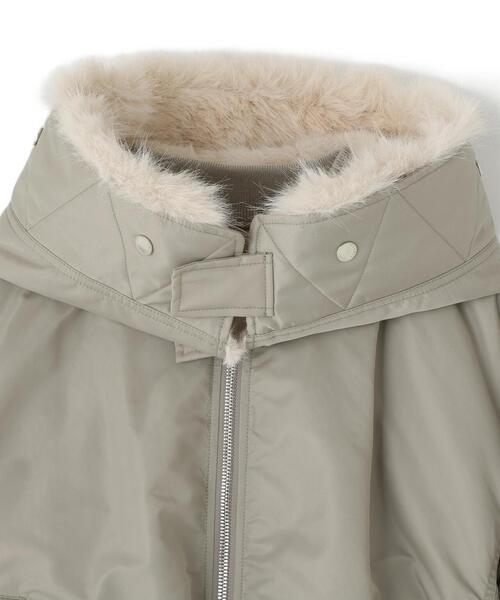 upperhights（アッパーハイツ）の「【upper hights / アッパーハイツ】ＴＨＥ　Ｕ－２　ＨＯＯＤＩＥ（ブルゾン・レディース・グレー・1）」の6枚目の写真