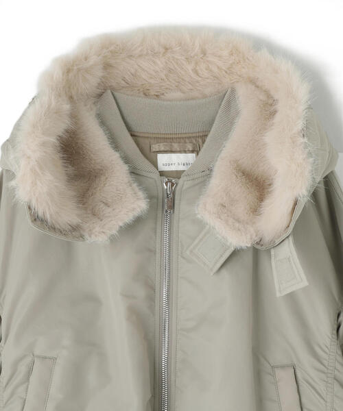 upperhights（アッパーハイツ）の「【upper hights / アッパーハイツ】ＴＨＥ　Ｕ－２　ＨＯＯＤＩＥ（ブルゾン・レディース・グレー・1）」の7枚目の写真