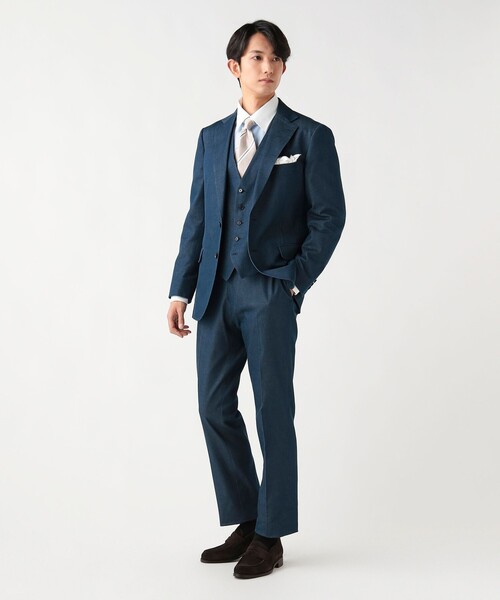 BEAMS HEART(ビームスハート)の「ストレッチデニム 2ボタン ジャケット(セットアップ対応)(テーラードジャケット・メンズ・ブルー系その他3/インディゴブルー・X-LARGE/SMALL/LARGE/MEDIUM)」の7枚目の写真