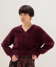 fox cashmere vneck pullover(フォックスカシミヤVネックプルオーバー)
