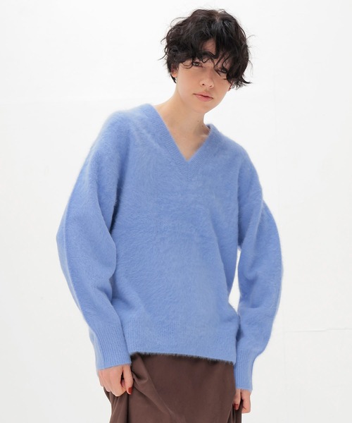 AP STUDIO フォックスカシミヤVネックプルオーバー ドゥーズィエムクラス AP STUDIO（エーピーストゥディオ）の「フォックスカシミヤVネックプル