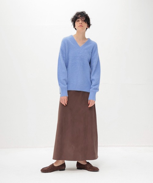 セール】fox cashmere vneck pullover(フォックスカシミヤVネックプル