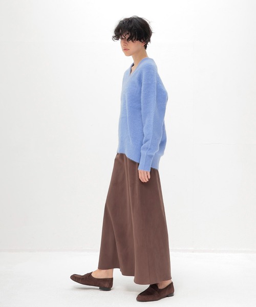 セール】fox cashmere vneck pullover(フォックスカシミヤVネックプル