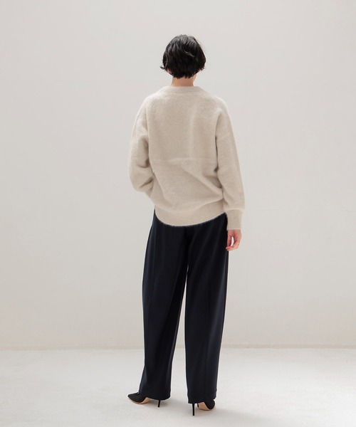 セール】fox cashmere vneck pullover(フォックスカシミヤVネックプル
