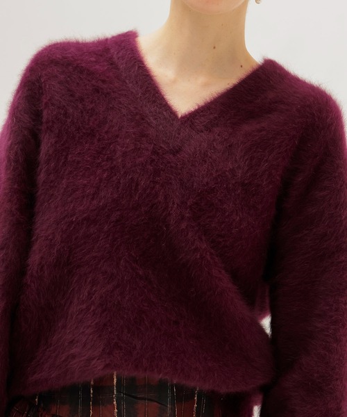 DRESSLAVE（ドレスレイブ）の「fox cashmere vneck pullover