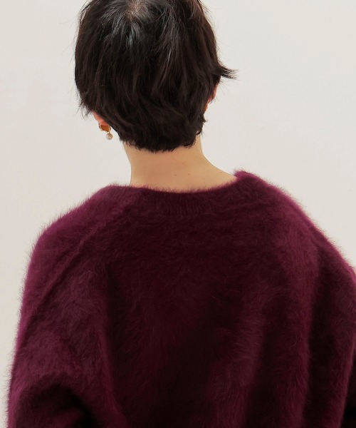 セール】fox cashmere vneck pullover(フォックスカシミヤVネックプル