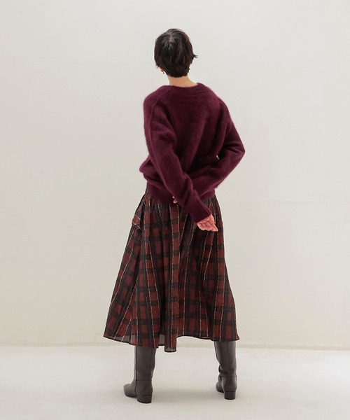 セール】fox cashmere vneck pullover(フォックスカシミヤVネックプル