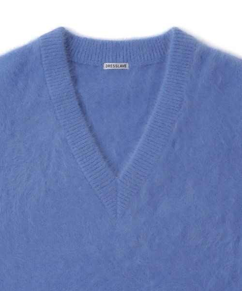 DRESSLAVE  フォックスカシミヤVネックニット＊ DRESSLAVE（ドレスレイブ） ニット セーター fox cashmere vneck