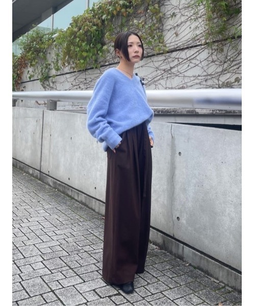 fox cashmere vneck pullover(フォックスカシミヤVネックプルオーバー
