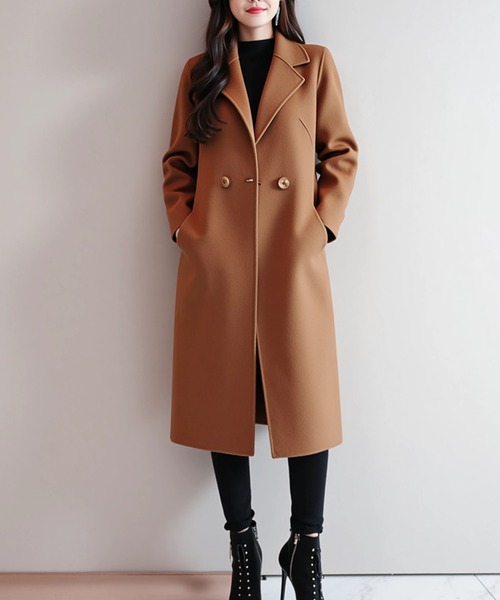 【値下げ！美品】IENA キャメルコート 中古・古着通販】INED (イネド) カシミヤコート キャメル サイズ:7