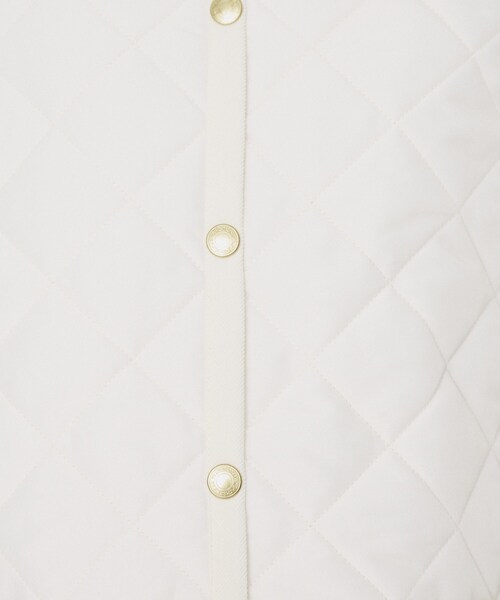 UNTITLED（アンタイトル）の「【 TRADITIONAL WEATHERWEAR 】アークリー Aライン ミドルコート（ノーカラーコート・レディース・アイボリー/ブラック・02）」の7枚目の写真