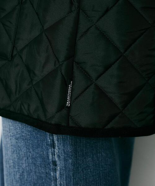 UNTITLED（アンタイトル）の「【 TRADITIONAL WEATHERWEAR 】アークリー Aライン ミドルコート（ノーカラーコート・レディース・アイボリー/ブラック・02）」の21枚目の写真