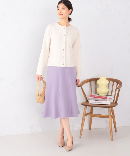 GALLORIA（ギャローリア）の「ジャケット風ニットカーディガン（カーディガン/ボレロ・レディース・ブラック/ライトグレー/オートミール・S/M/L/LL）」の15枚目の写真