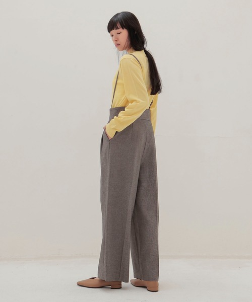 DRESSLAVE(ドレスレイブ)の「basolan wool V highneck pullover(バソランウールVハイネックプルオーバー)(ニット/セーター・レディース・ネイビー/イエロー・38)」の16枚目の写真