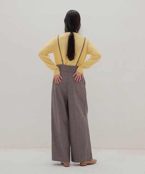 DRESSLAVE(ドレスレイブ)の「basolan wool V highneck pullover(バソランウールVハイネックプルオーバー)(ニット/セーター・レディース・ネイビー/イエロー・38)」の17枚目の写真