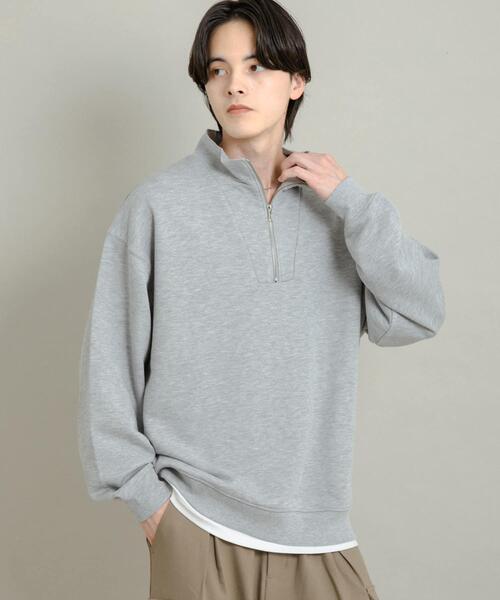 SENSE OF PLACE by URBAN RESEARCH(センスオブプレイスバイアーバンリサーチ)の「『一部WEB限定カラー』ハーフジップロングスリーブスウェット(スウェット・メンズ・ブラック/グレー/グリーン/ネイビー/ライトブルー・MEDIUM/LARGE)」の10枚目の写真