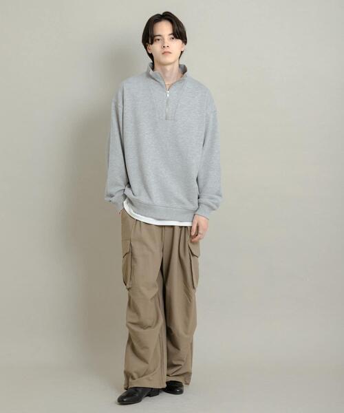 SENSE OF PLACE by URBAN RESEARCH(センスオブプレイスバイアーバンリサーチ)の「『一部WEB限定カラー』ハーフジップロングスリーブスウェット(スウェット・メンズ・ブラック/グレー/グリーン/ネイビー/ライトブルー・MEDIUM/LARGE)」の16枚目の写真
