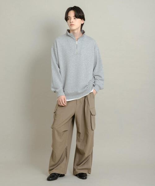 SENSE OF PLACE by URBAN RESEARCH(センスオブプレイスバイアーバンリサーチ)の「『一部WEB限定カラー』ハーフジップロングスリーブスウェット(スウェット・メンズ・ブラック/グレー/グリーン/ネイビー/ライトブルー・MEDIUM/LARGE)」の17枚目の写真