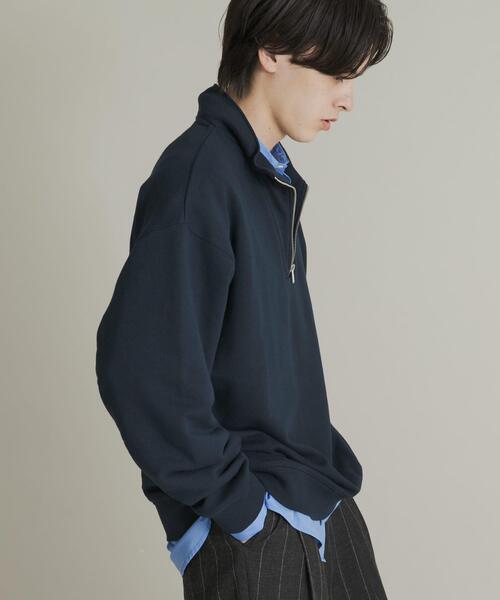 SENSE OF PLACE by URBAN RESEARCH(センスオブプレイスバイアーバンリサーチ)の「『一部WEB限定カラー』ハーフジップロングスリーブスウェット(スウェット・メンズ・ブラック/グレー/グリーン/ネイビー/ライトブルー・MEDIUM/LARGE)」の20枚目の写真