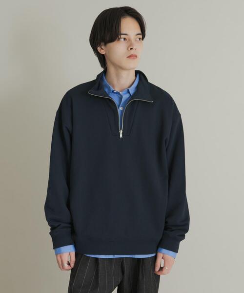 SENSE OF PLACE by URBAN RESEARCH(センスオブプレイスバイアーバンリサーチ)の「『一部WEB限定カラー』ハーフジップロングスリーブスウェット(スウェット・メンズ・ブラック/グレー/グリーン/ネイビー/ライトブルー・MEDIUM/LARGE)」の21枚目の写真