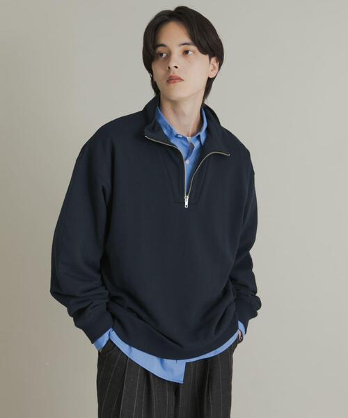 SENSE OF PLACE by URBAN RESEARCH(センスオブプレイスバイアーバンリサーチ)の「『一部WEB限定カラー』ハーフジップロングスリーブスウェット(スウェット・メンズ・ブラック/グレー/グリーン/ネイビー/ライトブルー・MEDIUM/LARGE)」の22枚目の写真