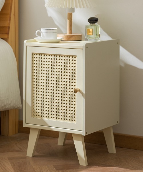 Made in I(メイドインアイ)の「ラタン調サイドキャビネット(家具・レディース・ベージュ/アイボリー・FREE)」の6枚目の写真