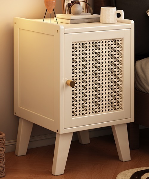 Made in I(メイドインアイ)の「ラタン調サイドキャビネット(家具・レディース・ベージュ/アイボリー・FREE)」の7枚目の写真