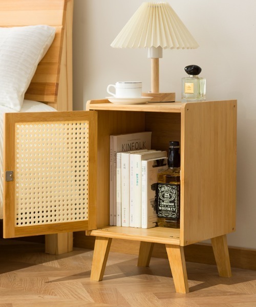 Made in I(メイドインアイ)の「ラタン調サイドキャビネット(家具・レディース・ベージュ/アイボリー・FREE)」の5枚目の写真