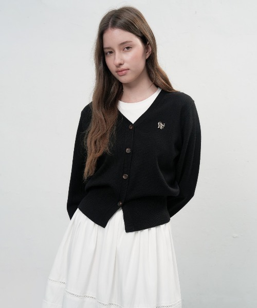 【GENERAL IDEA】ロゴ入りスタンダード長袖カーディガン / GNRL ESSENTIAL CARDIGAN(カーディガン/ボレロ)|GENERAL IDEA(ジェネラルアイデア)