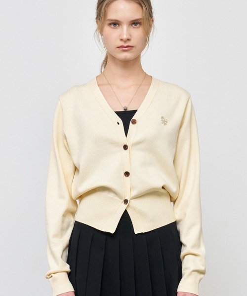 【GENERAL IDEA】ロゴ入りスタンダード長袖カーディガン / GNRL ESSENTIAL CARDIGAN(カーディガン/ボレロ)|GENERAL IDEA(ジェネラルアイデア)