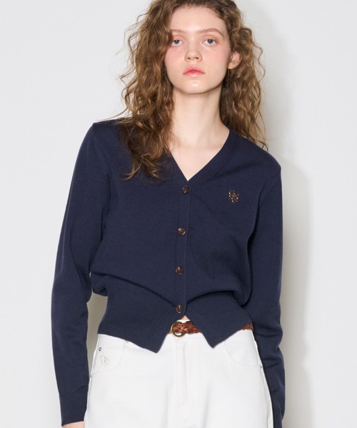 【GENERAL IDEA】ロゴ入りスタンダード長袖カーディガン / GNRL ESSENTIAL CARDIGAN(カーディガン/ボレロ)|GENERAL IDEA(ジェネラルアイデア)