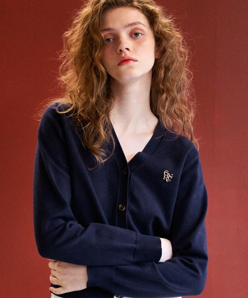 【GENERAL IDEA】ロゴ入りスタンダード長袖カーディガン / GNRL ESSENTIAL CARDIGAN(カーディガン/ボレロ)|GENERAL IDEA(ジェネラルアイデア)