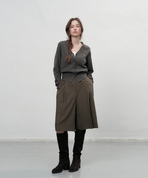 【GENERAL IDEA】ロゴ入りスタンダード長袖カーディガン / GNRL ESSENTIAL CARDIGAN(カーディガン/ボレロ)|GENERAL IDEA(ジェネラルアイデア)