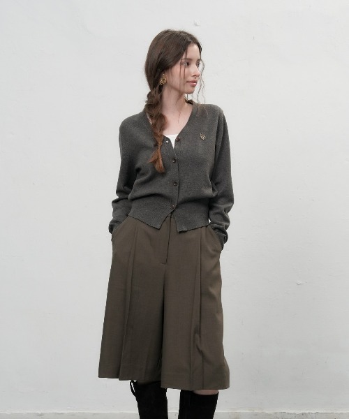 【GENERAL IDEA】ロゴ入りスタンダード長袖カーディガン / GNRL ESSENTIAL CARDIGAN(カーディガン/ボレロ)|GENERAL IDEA(ジェネラルアイデア)