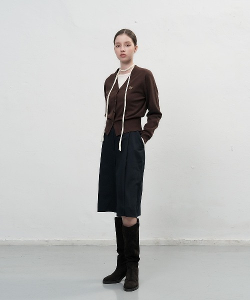 【GENERAL IDEA】ロゴ入りスタンダード長袖カーディガン / GNRL ESSENTIAL CARDIGAN(カーディガン/ボレロ)|GENERAL IDEA(ジェネラルアイデア)