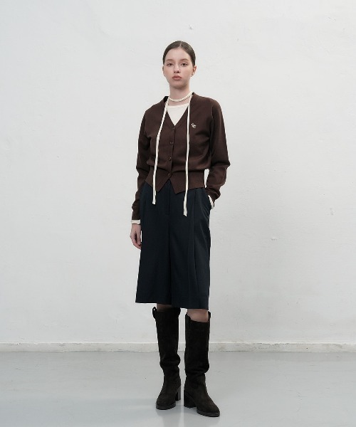 【GENERAL IDEA】ロゴ入りスタンダード長袖カーディガン / GNRL ESSENTIAL CARDIGAN(カーディガン/ボレロ)|GENERAL IDEA(ジェネラルアイデア)