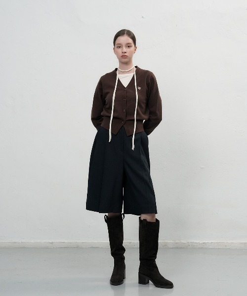 【GENERAL IDEA】ロゴ入りスタンダード長袖カーディガン / GNRL ESSENTIAL CARDIGAN(カーディガン/ボレロ)|GENERAL IDEA(ジェネラルアイデア)