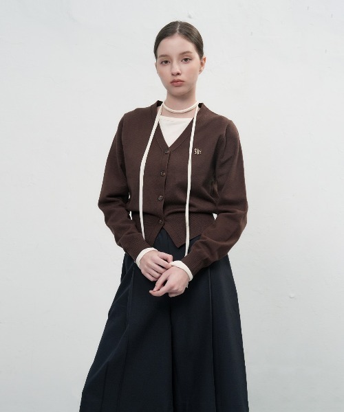 【GENERAL IDEA】ロゴ入りスタンダード長袖カーディガン / GNRL ESSENTIAL CARDIGAN(カーディガン/ボレロ)|GENERAL IDEA(ジェネラルアイデア)